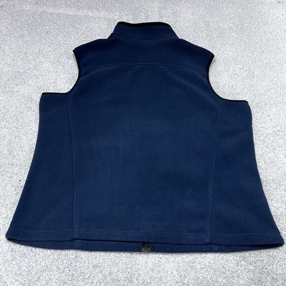 Eddie Bauer Vest Polar Plunge Men’s Blue Sleeveless Full Zip Size 2XL - Picture 9 of 10